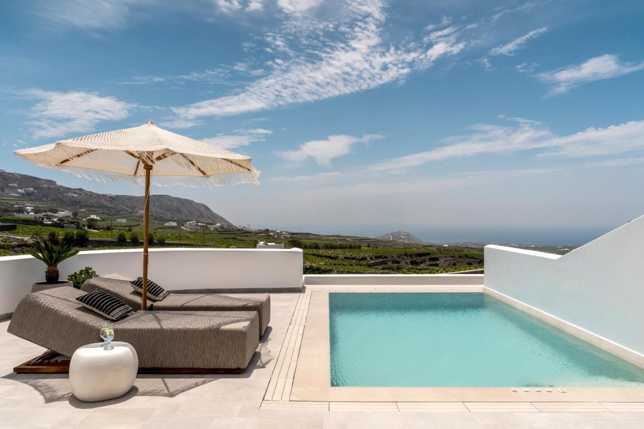 Arotron Santorini Bed & Breakfast Pyrgos Kallistis Bagian luar foto